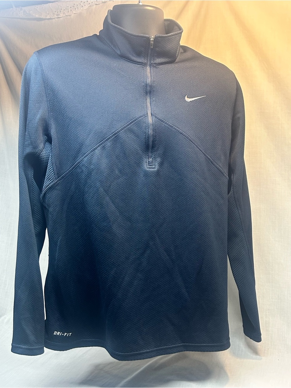 Nike Therma-FIT Sphere Men's Blue 1/2 Zip Pullover Size Large